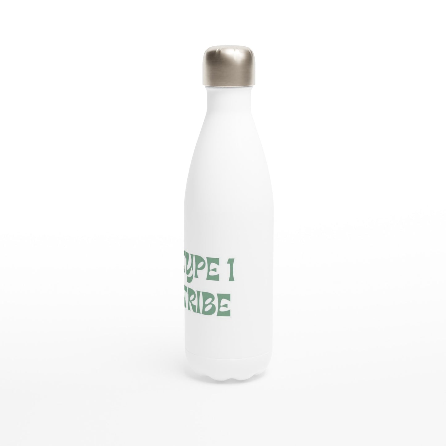 Type 1 Tribe (White 17oz Stainless Steel) Water Bottle