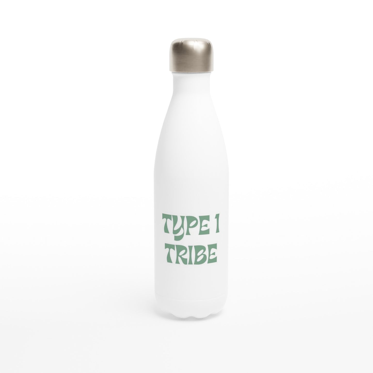 Type 1 Tribe (White 17oz Stainless Steel) Water Bottle